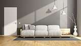 Elegant gray living room