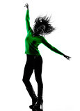 woman silhouette isolated Dancing