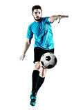 Soccer player Man Isolated