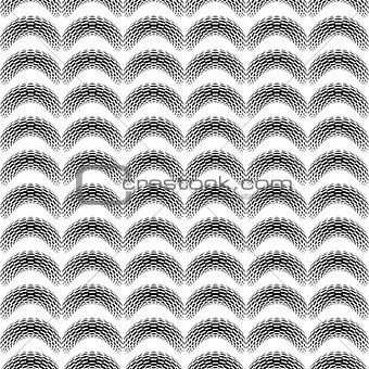 Seamless pattern with halftone elements
