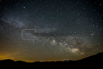 Night scenery of the Milky Way