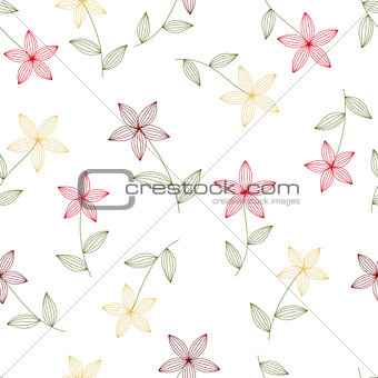 flowers seamless isolated
