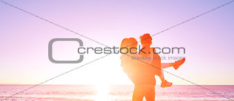 man and woman on the beach