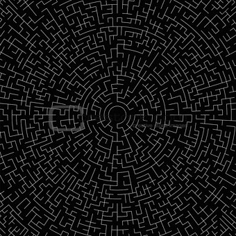 Labyrinth Black Background. Kids Maze