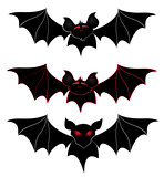 black bat silhouette vector illustration