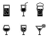 six glasses icons