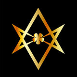 Unicursal hexagram symbol