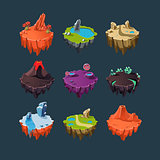 Isometric Islands elements for games