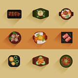 Food Illustration Korean food Vector icon