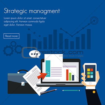 Strategic management Concepts for web banners
