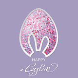 vector illustration of Happy Easter greeting card