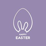 vector illustration of Happy Easter greeting card