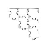 few pieces of puzzle