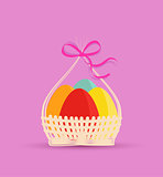 Basket with Easter eggs 