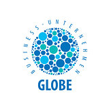 Earth  logo template. Globe sign