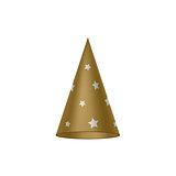 Brown sorcerer hat with silver stars