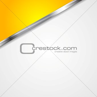 Abstract corporate background with metallic stripe