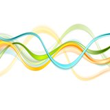 Colorful smooth wavy abstract background
