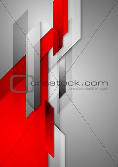 Red grey abstract hi-tech motion background