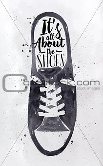 Poster men\'s sport shoes