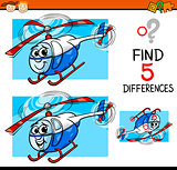 differences task cartoon illustration