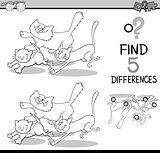 differences task for coloring