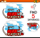 task of finding differences cartoon