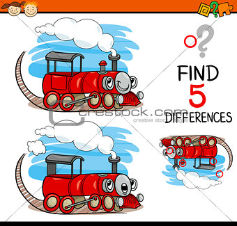 task of finding differences cartoon