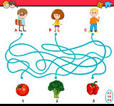 game of path maze for children