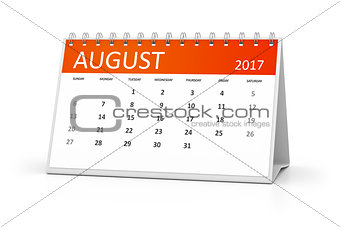 table calendar 2017