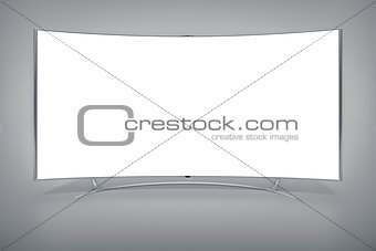 curved widescreen television