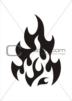 Vector Flames Tattoo