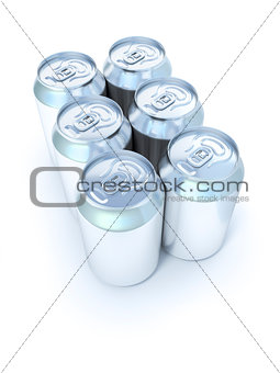 soda cans six pack