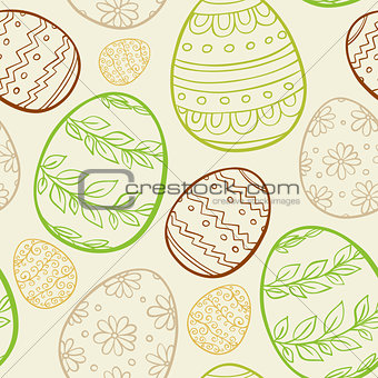 Abstract Easter seamless pattern