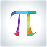 Pi symbol icon. 
