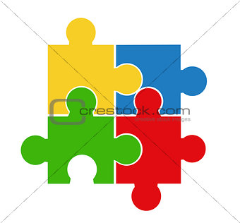 Puzzle vector illustration 
