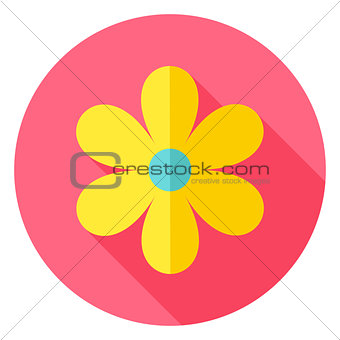 Spring Flower Circle Icon