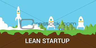 lean startup concept