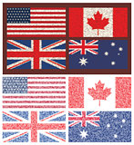 Set of 4 flags
