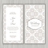 Decorative wedding invitation design