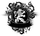 ornamental heraldic shield