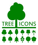 concept green tree set