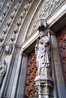 Jesus Christ statue at Barcelona Cathedral