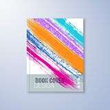 Abstract book design template