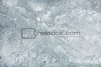 Glacial block of ice closeup. 