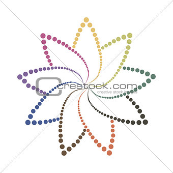 Abstract colorful shape.Vector design element