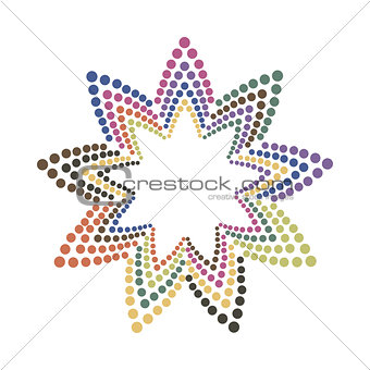 Abstract colorful shape.Vector design element