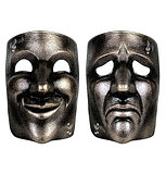 Masks of tragedy and comedy