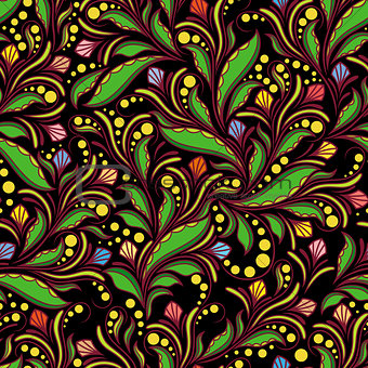 Seamless herbal pattern