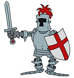 Funny knight in the armour